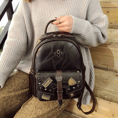 Stiilne naiste seljakott öko ja metallelementidest