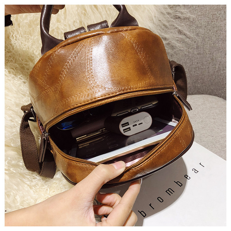 Stiilne naiste seljakott öko ja metallelementidest