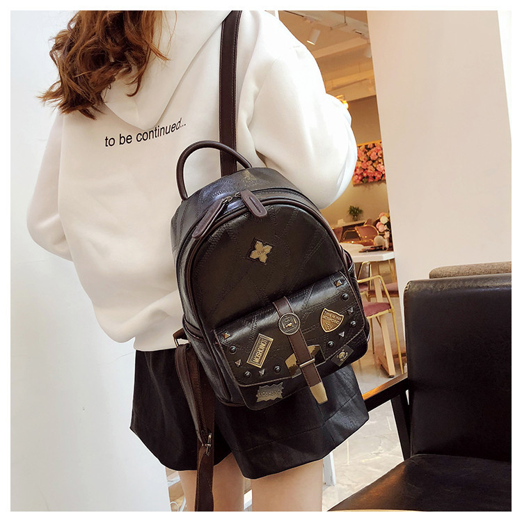 Stiilne naiste seljakott öko ja metallelementidest