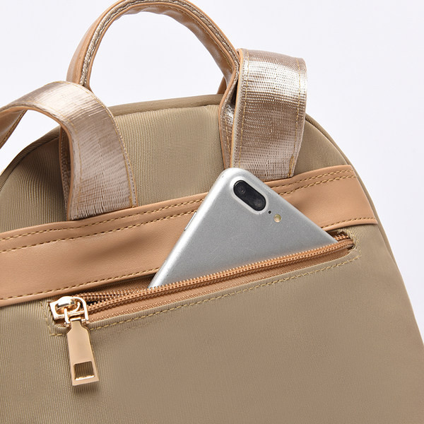 Naiste seljakott beeži esitaskuga