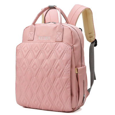 Καθημερινό γυναικείο σακίδιο πλάτης με χερούλια για ώμο και μπράτσο - τριχρωμία