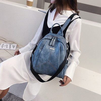 Mitmes värvitoonis lukuga naiste seljakott