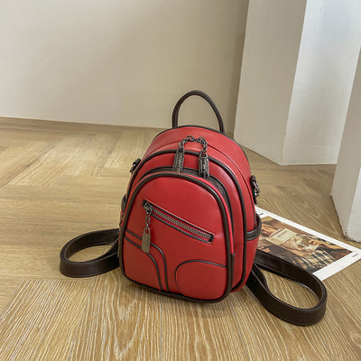 Lukkudega väike naiste seljakott ökonahast