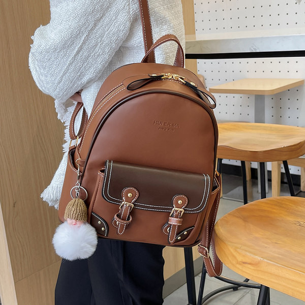 Moodne ökonahast esitaskuga naiste seljakott