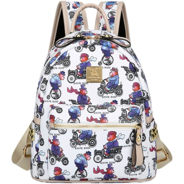 Naiste tekstiilist värvilise mustriga seljakott