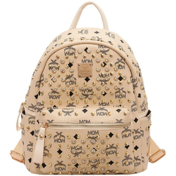 Mindennapi női hátizsák fém kockákkal