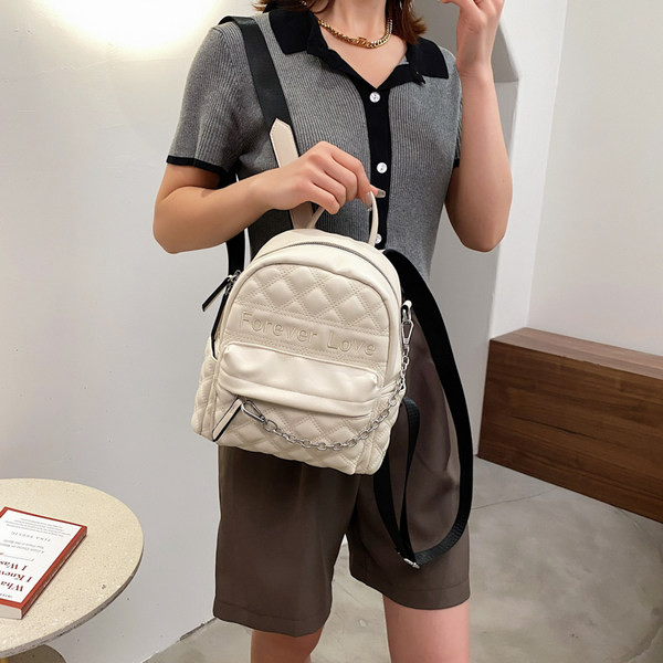 Kahes värvitoonis ketiga naiste seljakott