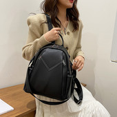 Moodne ökonahast küljetaskutega naiste seljakott