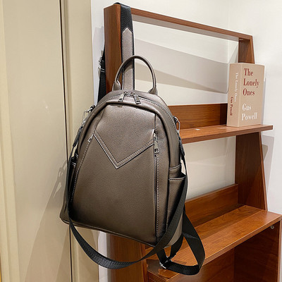 Moodne ökonahast küljetaskutega naiste seljakott