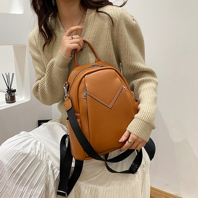 Moodne ökonahast küljetaskutega naiste seljakott