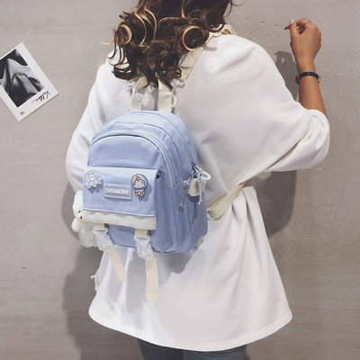 Mitmes värvitoonis igapäevane naiste seljakott rihmadega varaseks