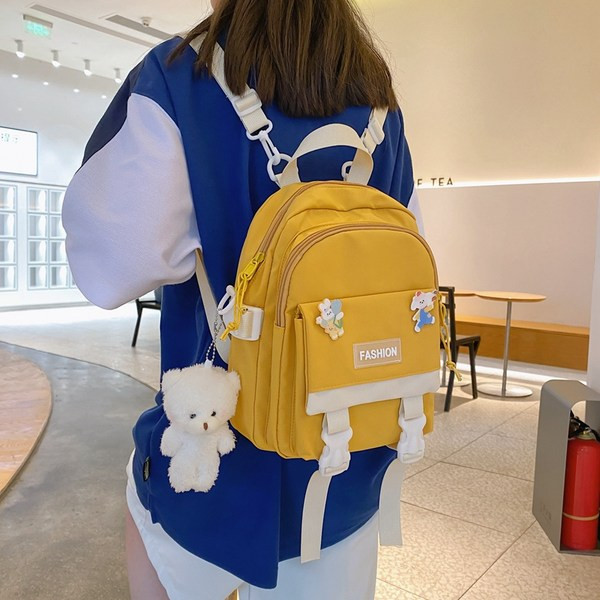 Mitmes värvitoonis igapäevane naiste seljakott rihmadega varaseks