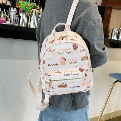 Új modell női hátizsák színes applikációval