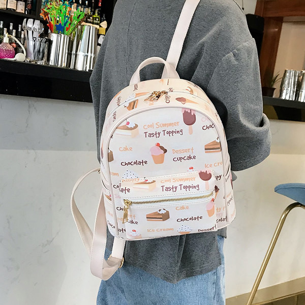 Új modell női hátizsák színes applikációval