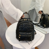 Uus mudel väike naiste seljakott esitaskuga