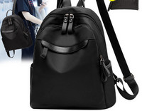 Uus mudel naiste must seljakott õlasangade ja taskuga