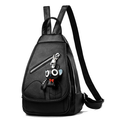 Uue mudeli naiste nahast seljakott õlasangidega