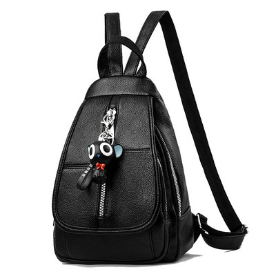 Uue mudeli naiste nahast seljakott õlasangidega