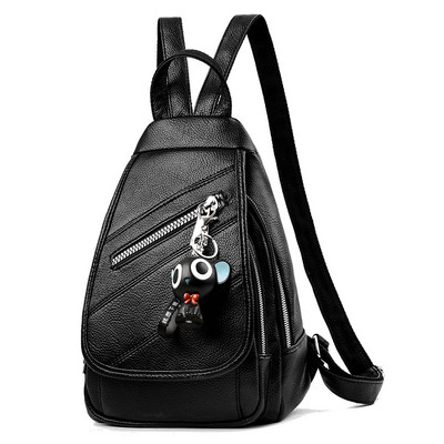 Uue mudeli naiste nahast seljakott õlasangidega