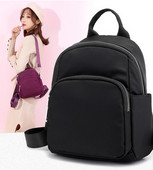 Γυναικείο υφασμάτινο σακίδιο πλάτης με τσέπες σε πολλά χρώματα