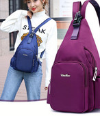 Igapäevane naiste seljakott tekstiilist taskutega