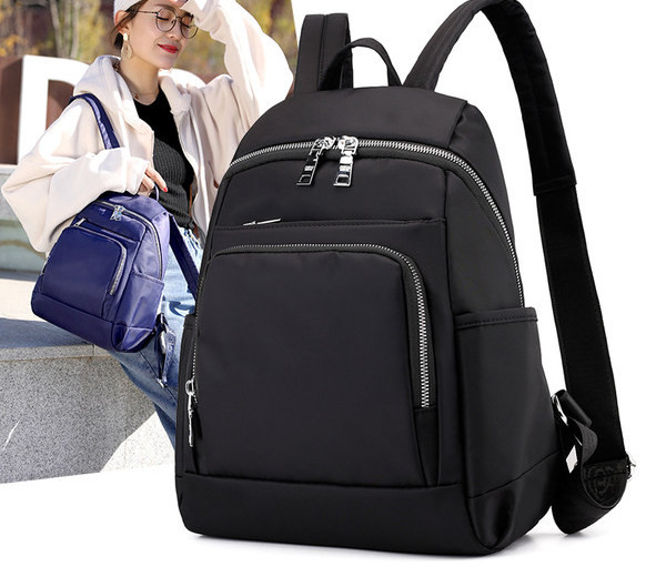 Naiste lõuendist seljakott taskutega mitmes värvitoonis