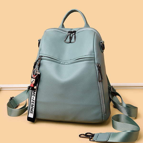 Naiste vabaaja lukuga kunstnahast seljakott