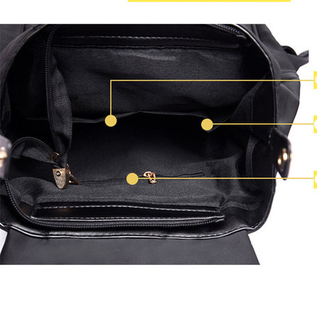 Mitme lahtriga tekstiilist seljakott