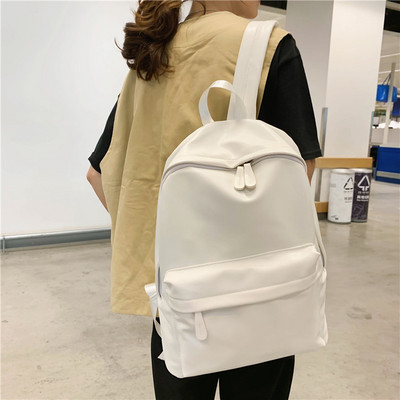 Öko-nahast puhtast mudelist valmistatud suur naiste seljakott