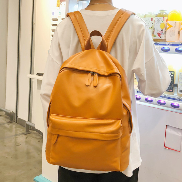 Öko-nahast puhtast mudelist valmistatud suur naiste seljakott