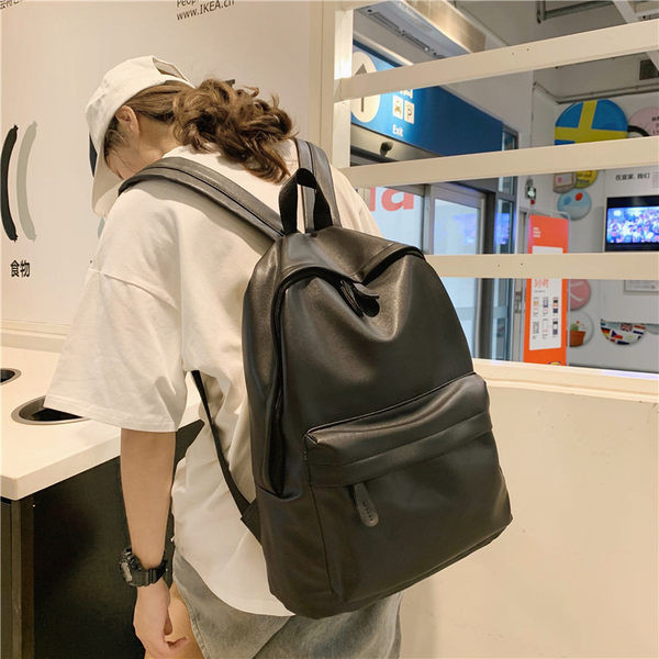 Öko-nahast puhtast mudelist valmistatud suur naiste seljakott