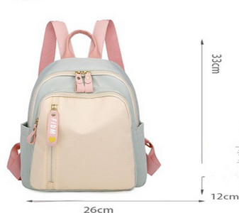 Női textil hátizsák cipzárral