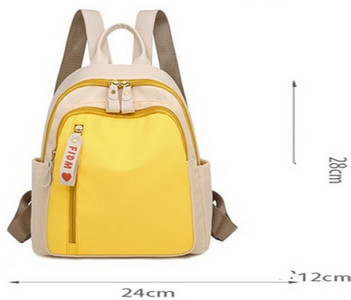 Női textil hátizsák cipzárral