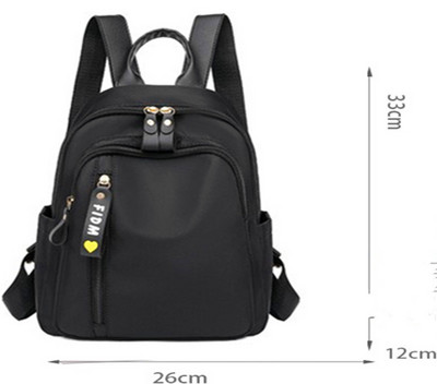 Női textil hátizsák cipzárral