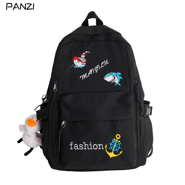 Mitmes värvitoonis tikandiga igapäevane seljakott