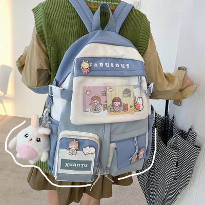 Új modell női szövet hátizsák több rekesszel