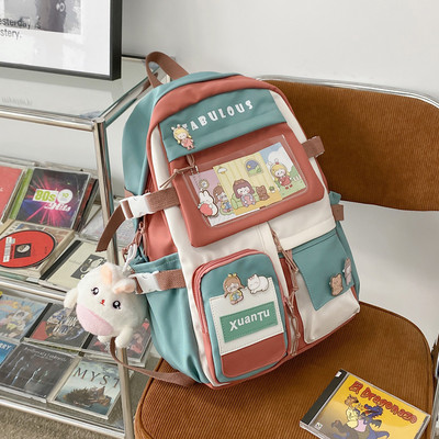 Új modell női szövet hátizsák több rekesszel