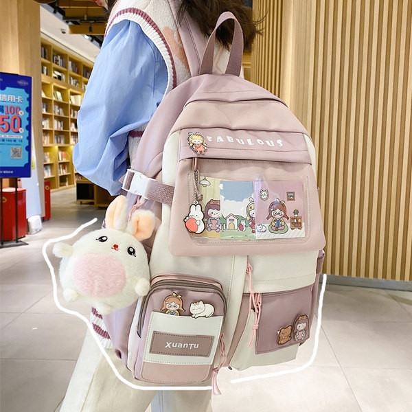 Új modell női szövet hátizsák több rekesszel