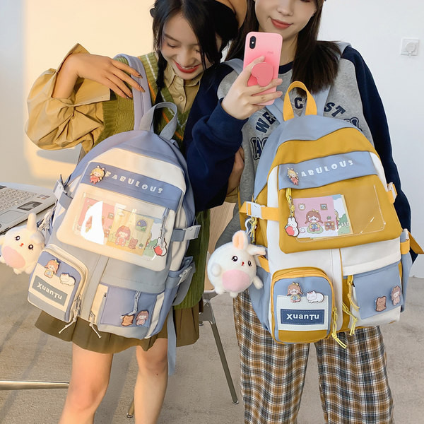 Új modell női szövet hátizsák több rekesszel