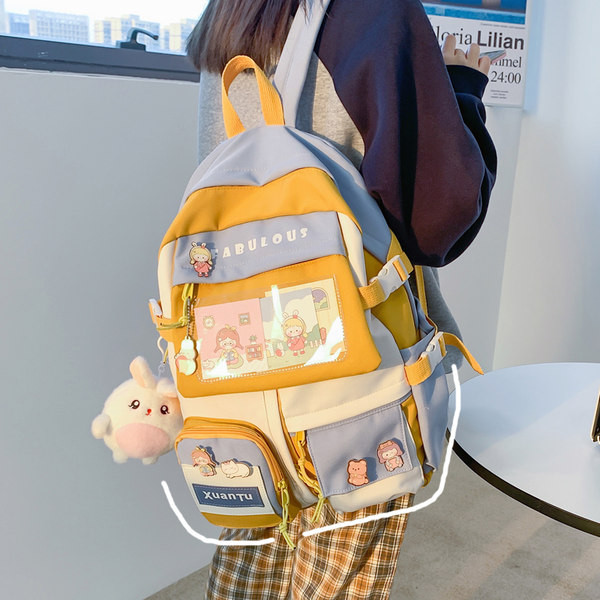 Új modell női szövet hátizsák több rekesszel