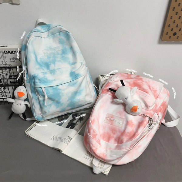 Νέο μοντέλο χρωματιστό γυναικείο σακιδίο πλάτης με φαρδιές τιράντες