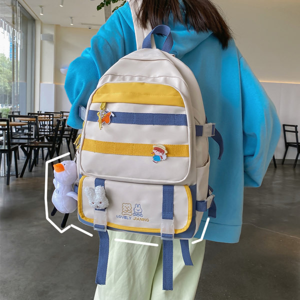 Suur tekstiilist seljakott värvilise tikandiga