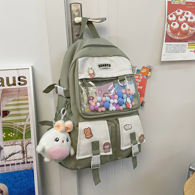 Laiade rihmadega igapäevane naiste lõuendist seljakott