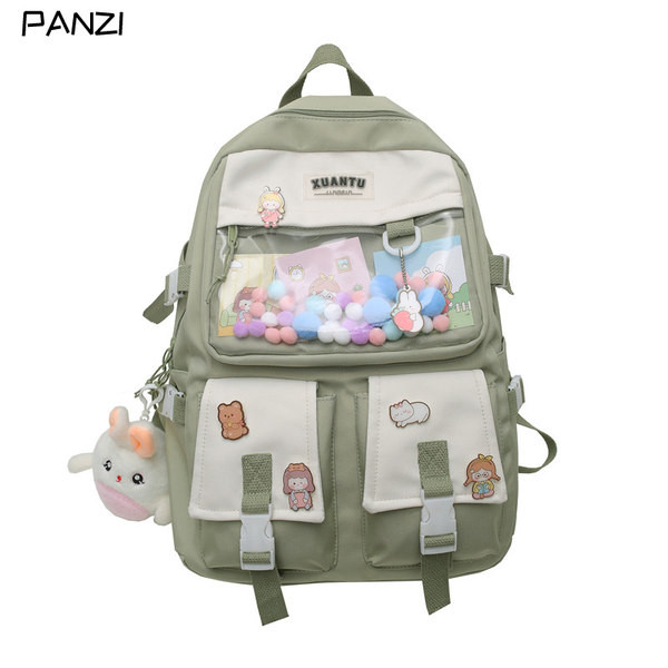 Laiade rihmadega igapäevane naiste lõuendist seljakott