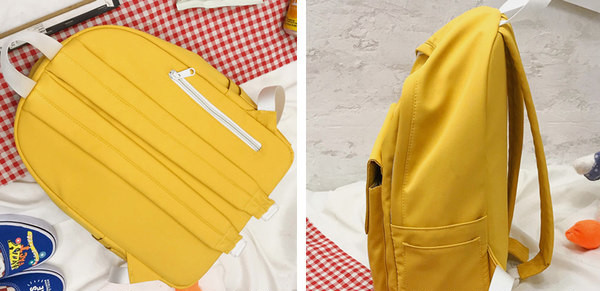 Suur riidest seljakott värvilise aplikatsiooniga