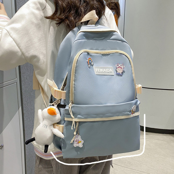 Naiste lõuendist seljakott mitme lahtriga – sobib reisimiseks