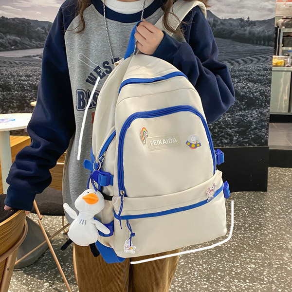 Naiste lõuendist seljakott mitme lahtriga – sobib reisimiseks