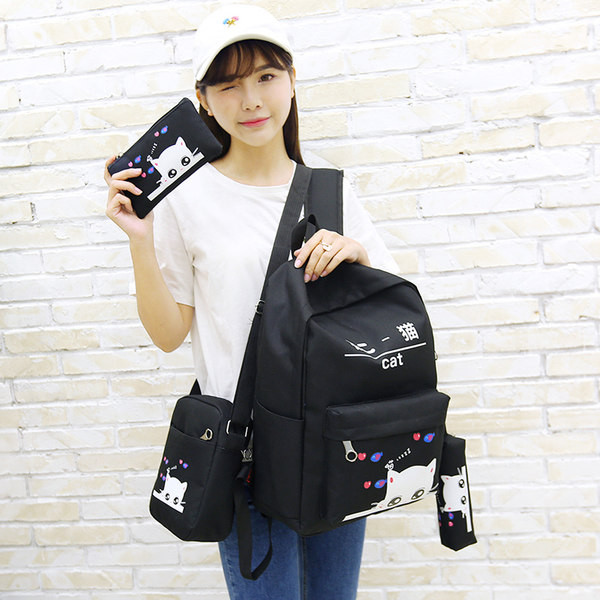 Uue mudeli laiade rihmadega naiste tekstiilist seljakott