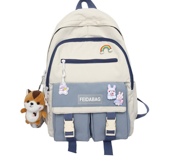 Moodne tõmbluku ja pandlaga kooliseljakott