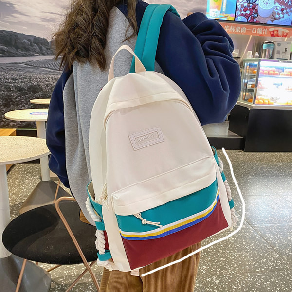 Uue mudeli taskuga lõuendist seljakott-sobib reisimiseks